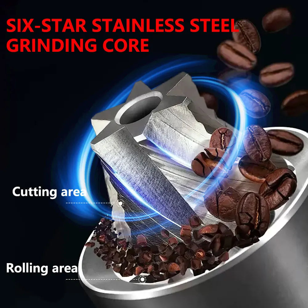 Coffee Grinder Electric Coffee Grinder Coffee Bean Grinder USB Rechargeable Burr Mill for Espresso, Christmas Birthday Gift